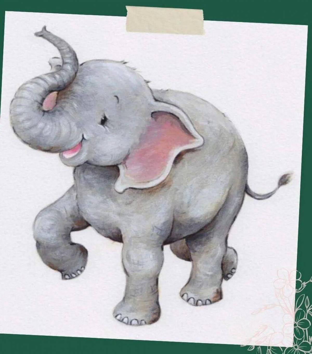 Слон для детей #19