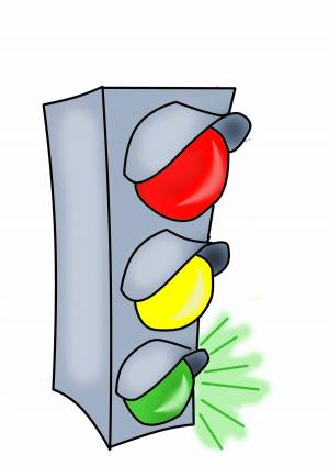 Раскраска светофор для детей #2 #24437