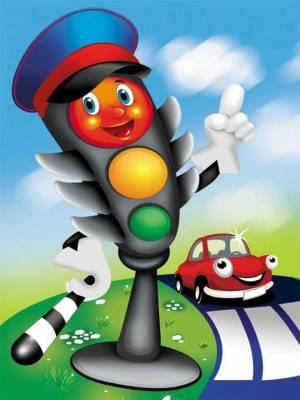 Раскраска светофор для детей #7 #24442