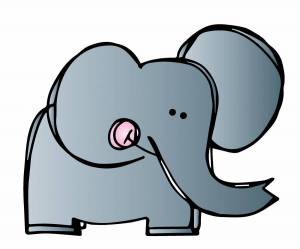 Раскраска слон для детей #20 #25047