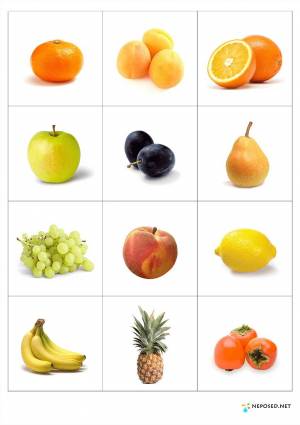 Раскраска фрукты для детей #14 #27145