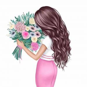 Раскраска для девочек цветочки #12 #276349