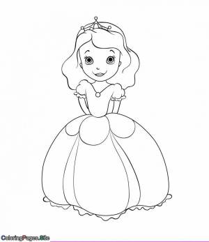 Раскраска для детей 3 4 лет для девочек принцессы #23 #277560
