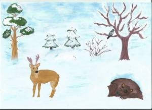 Раскраска для детей 4 5 лет животные зимой #23 #278411