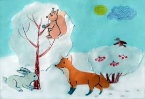 Раскраска для детей 4 5 лет животные зимой #26 #278414