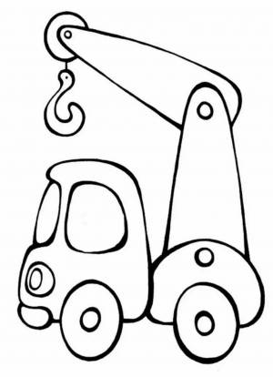Раскраска для детей 4 лет машины для детей #4 #278702