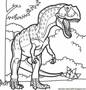 Раскраска для детей 6 7 лет для мальчиков динозавры #37 #279828