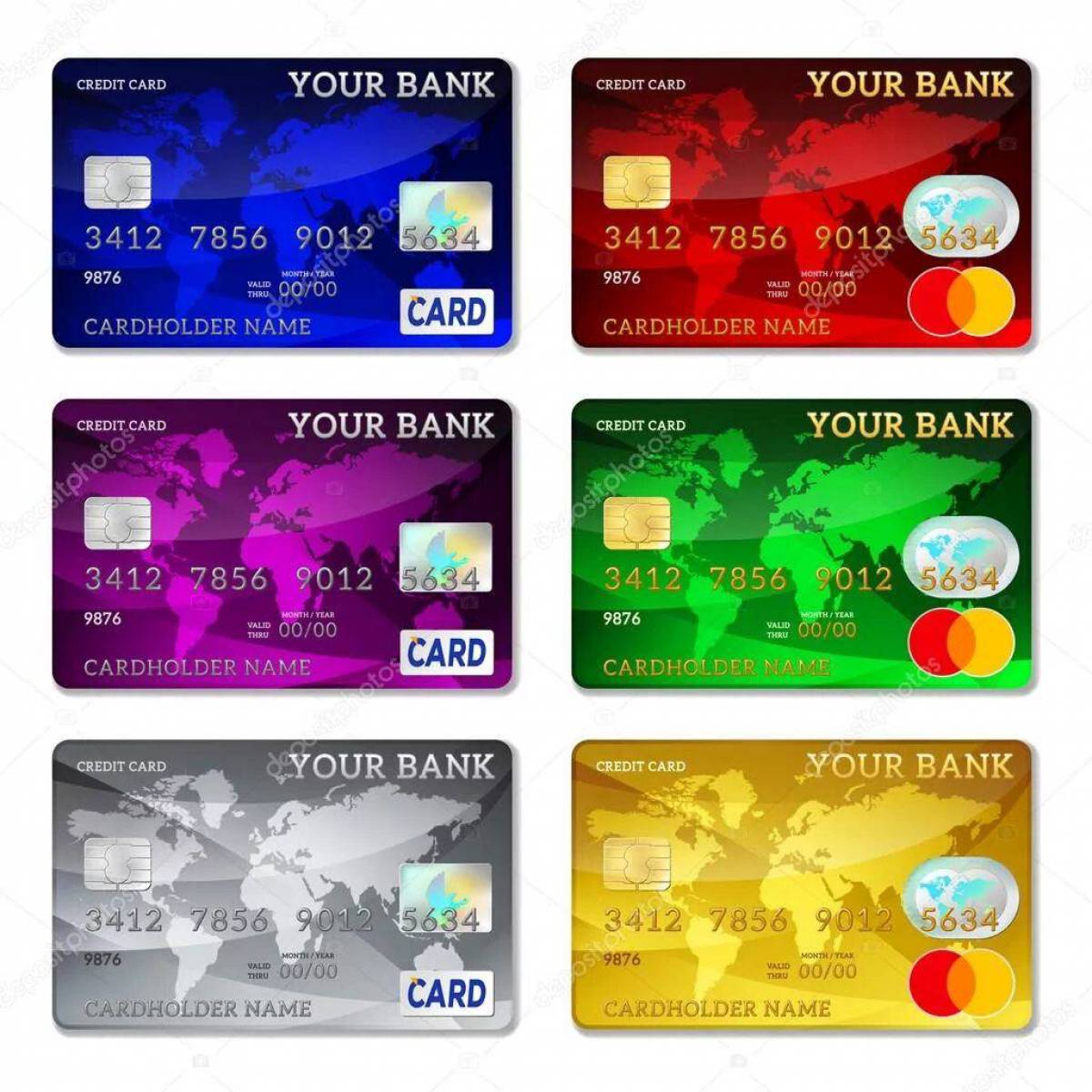 Какие карты популярные. Банковская карточка. Банковские пластиковые карточки. Разные банковские карты. Банковские карты для игры.