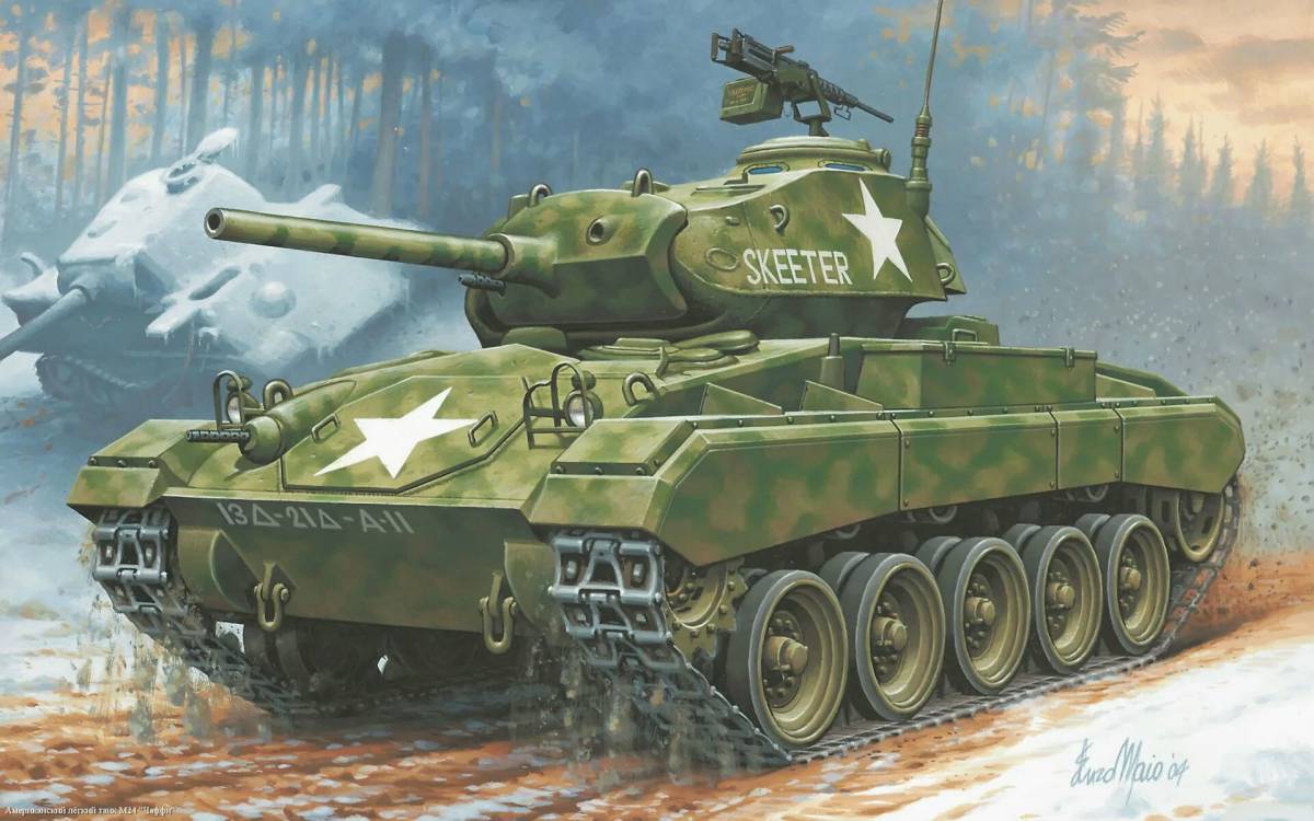 Для детей военный танк #8