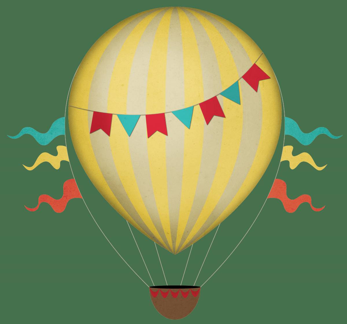 Для детей воздушный шар с корзиной #5
