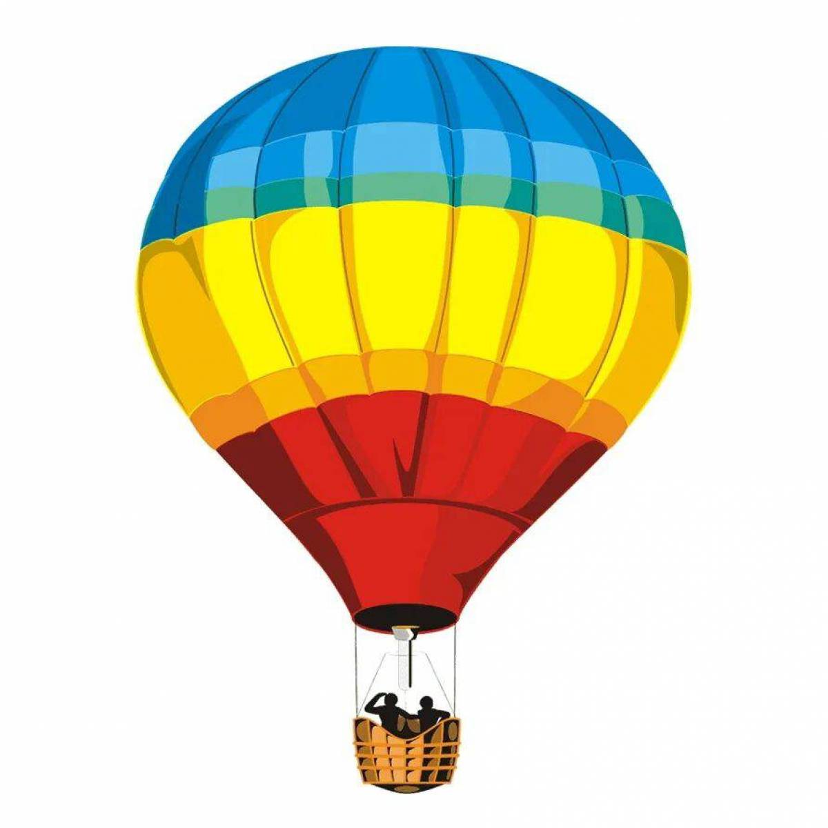 Для детей воздушный шар с корзиной #11
