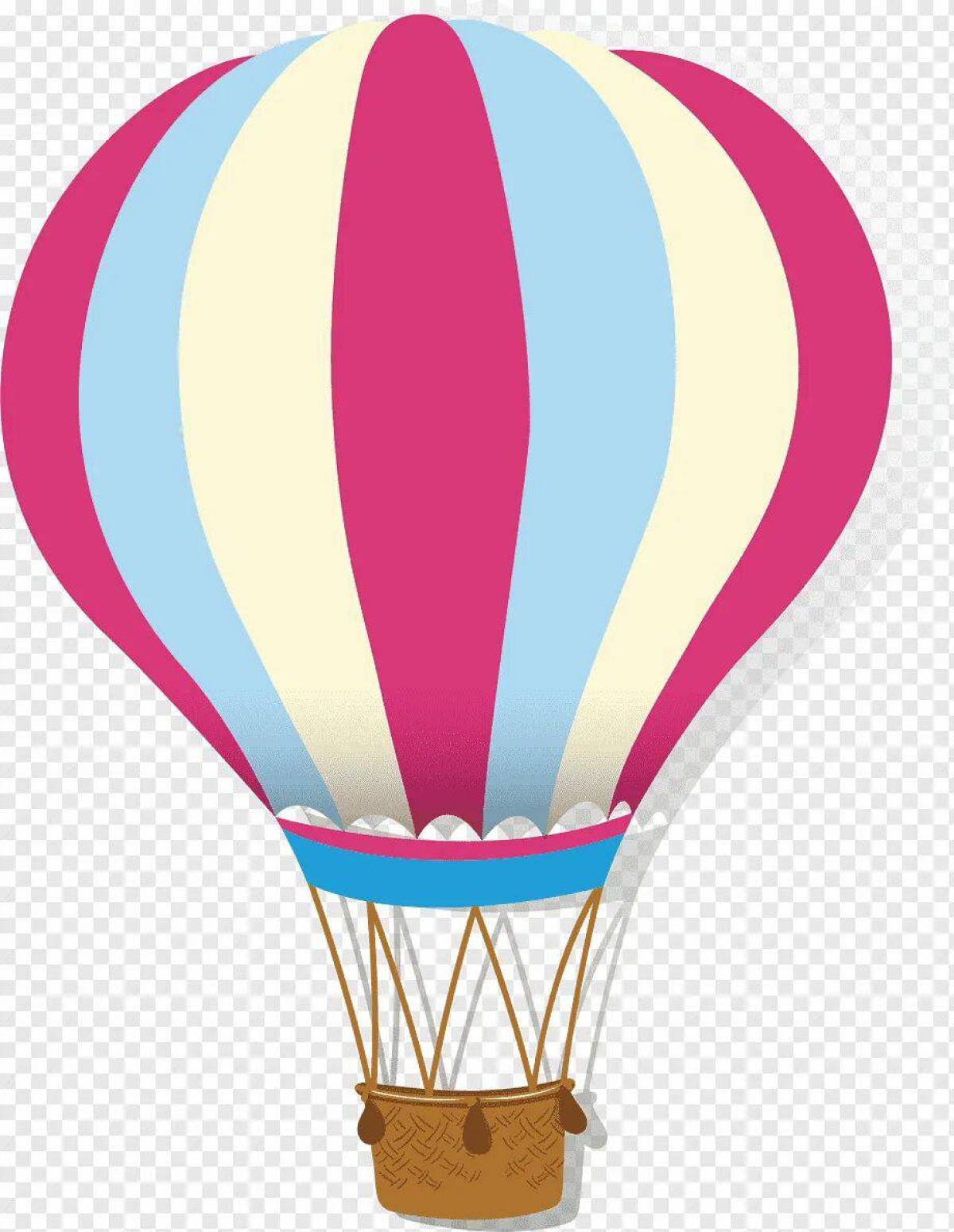 Для детей воздушный шар с корзиной #12