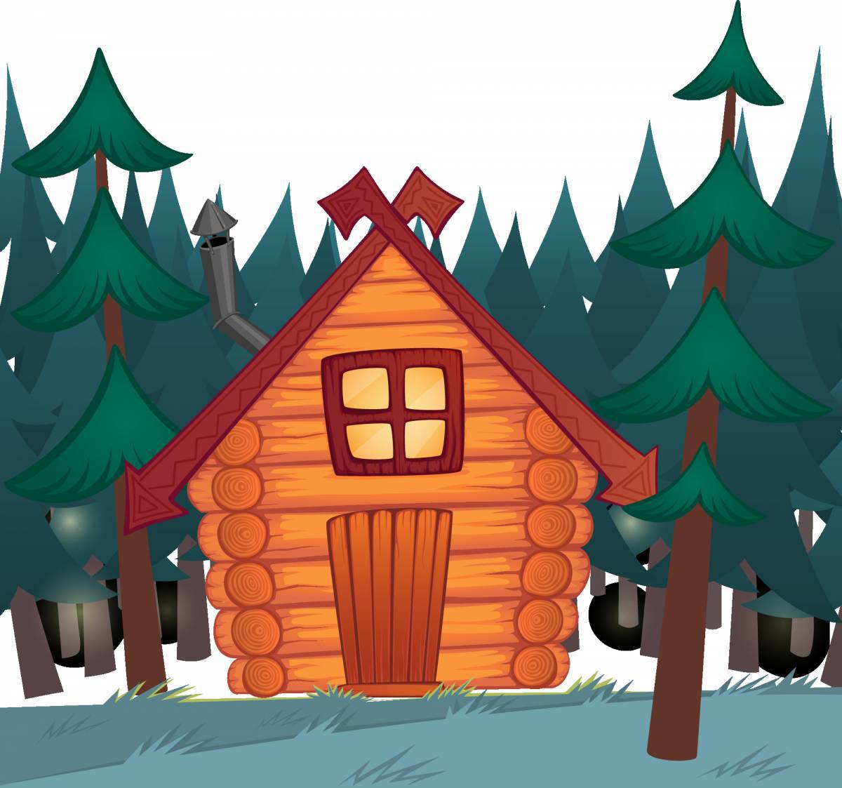 Для детей домик в лесу #7
