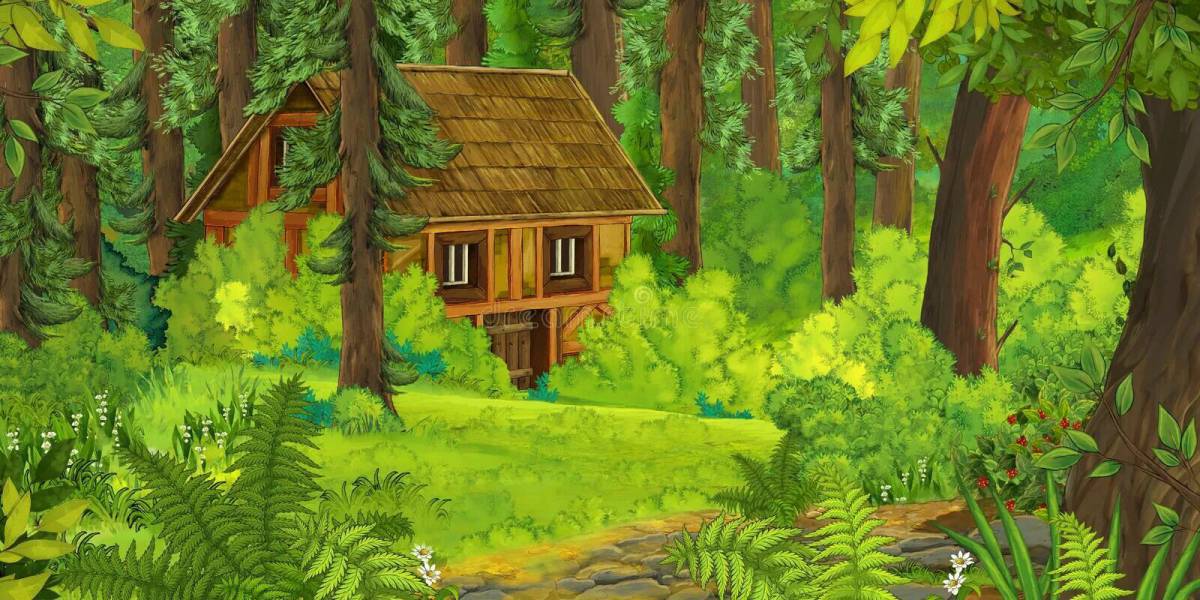 Для детей домик в лесу #29