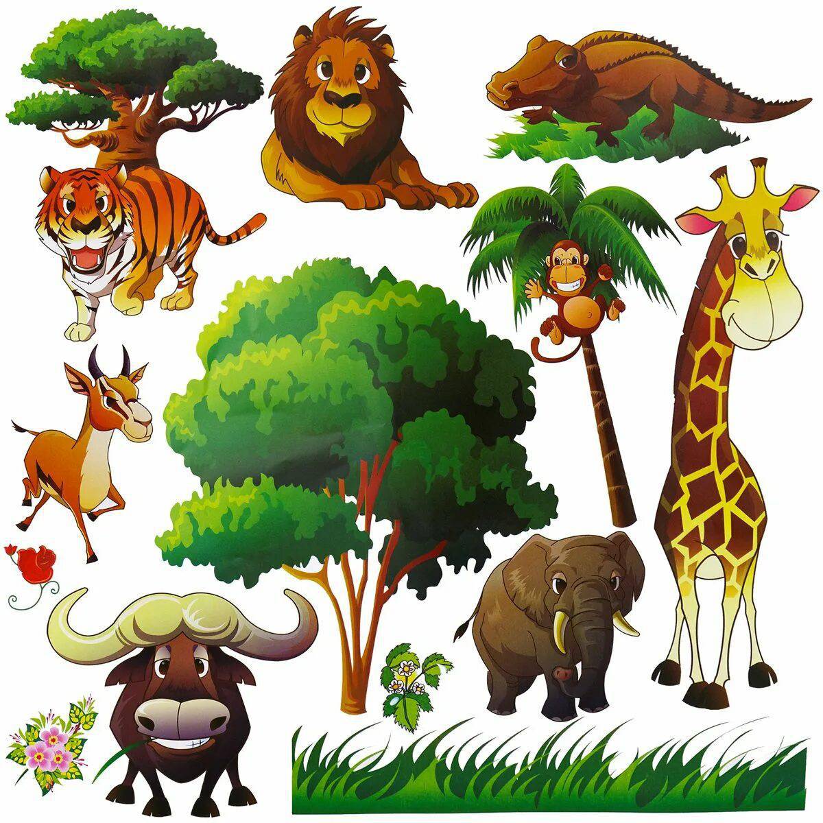 Для детей животные африки #12
