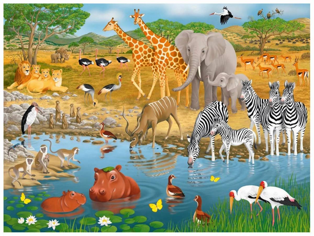 Для детей животные африки #24