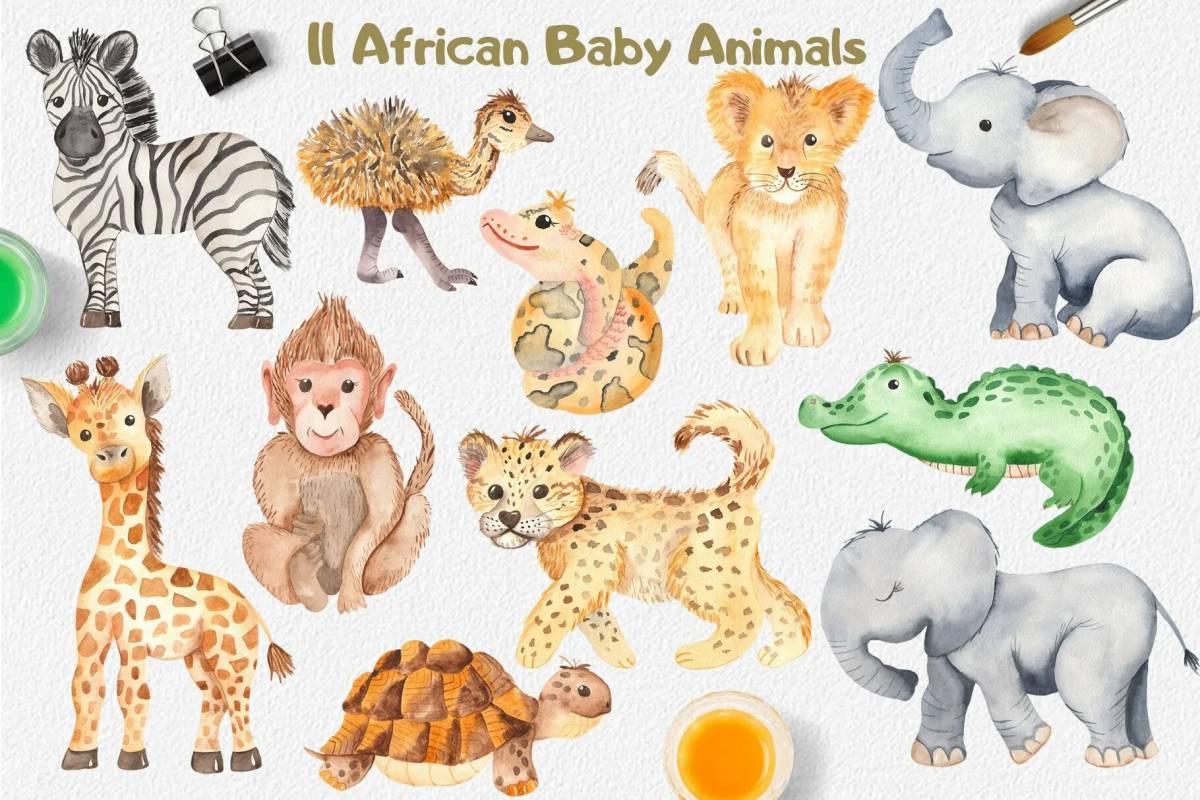 Для детей животные африки #29