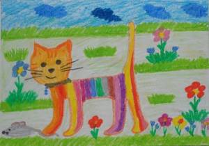 Раскраска для детей 7 лет котенок #16 #280659