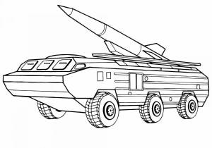 Раскраска для детей военная техника для детей 3 4 #6 #281988