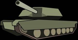 Раскраска для детей военный танк #7 #282028