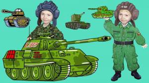Раскраска для детей военный танк #23 #282044