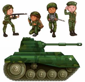 Раскраска для детей военный танк #27 #282048