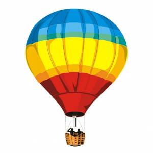 Раскраска для детей воздушный шар с корзиной #11 #282069