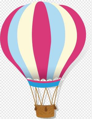 Раскраска для детей воздушный шар с корзиной #12 #282070