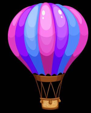 Раскраска для детей воздушный шар с корзиной #30 #282088