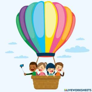 Раскраска для детей воздушный шар с корзиной #32 #282090