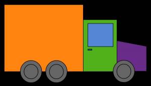 Раскраска для детей грузовик 2 3 лет #12 #282482