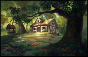 Раскраска для детей домик в лесу #2 #282859
