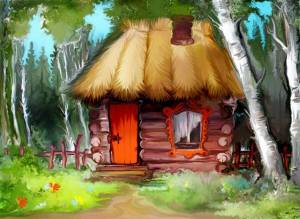 Раскраска для детей домик в лесу #37 #282894