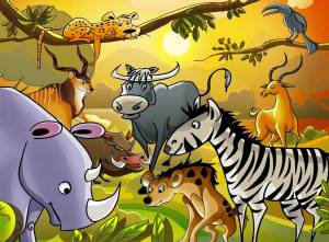 Раскраска для детей животные африки #5 #283074