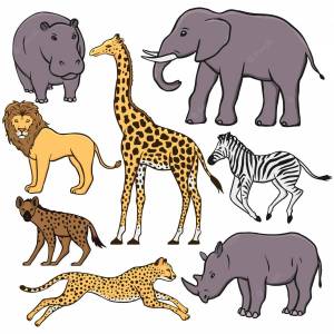 Раскраска для детей животные африки #9 #283078
