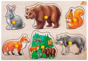 Раскраска для детей животные леса #4 #283189