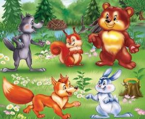 Раскраска для детей животные леса #12 #283197