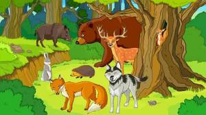 Раскраска для детей животные леса #28 #283213