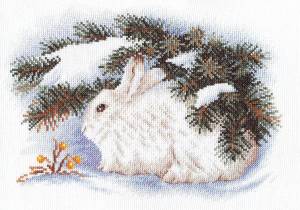 Раскраска для детей заяц зимой #14 #283237