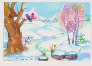 Раскраска для детей зимний лес 3 4 лет #4 #283343