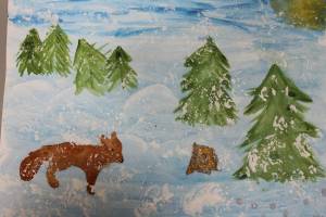 Раскраска для детей зимний лес 3 4 лет #18 #283357