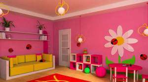 Раскраска для детей интерьер комнаты #27 #283671