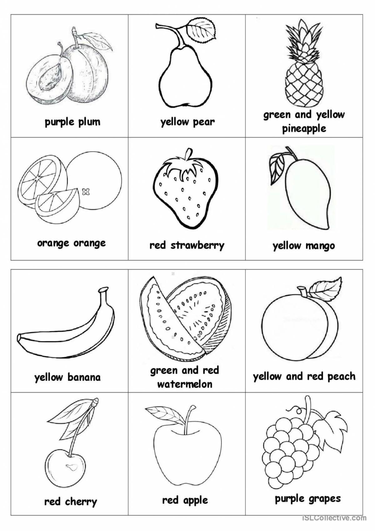 Фрукты на английском картинки