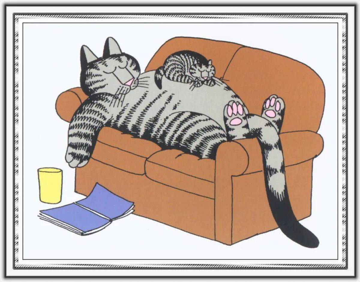 Лень прикольная картинка. Диван кошка. Котик на диване. Кот валяется на диване. Кот лежит на диване.
