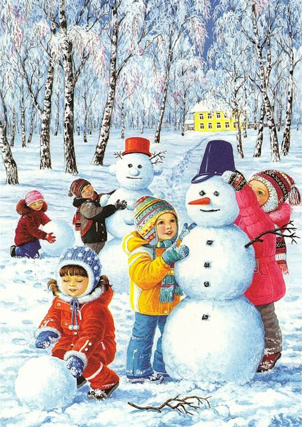 Для детей на тему зима #8