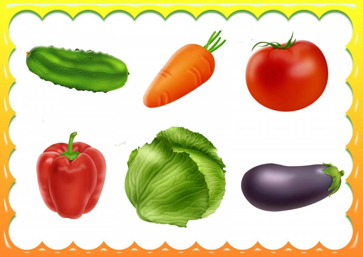 Для детей овощи для детей 3 лет #11
