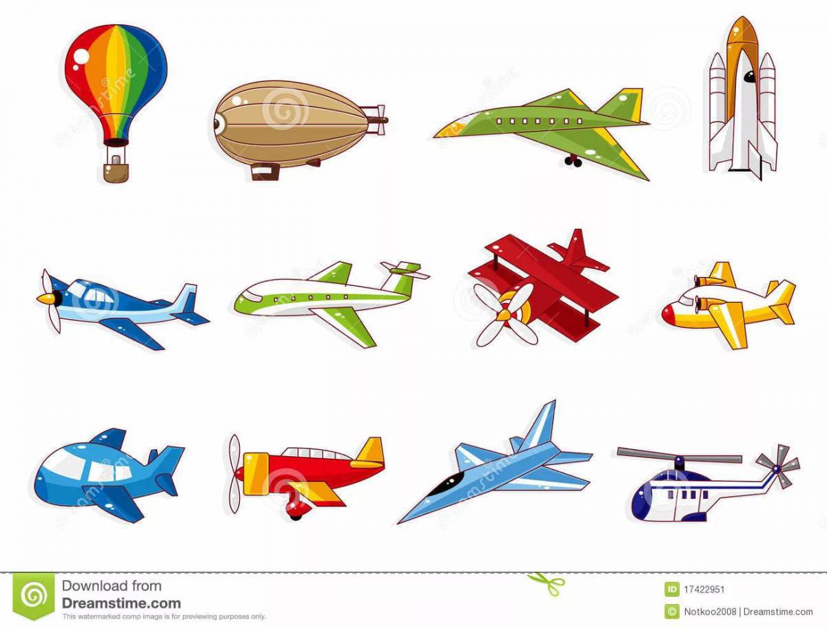 Для детей транспорт воздушный #28