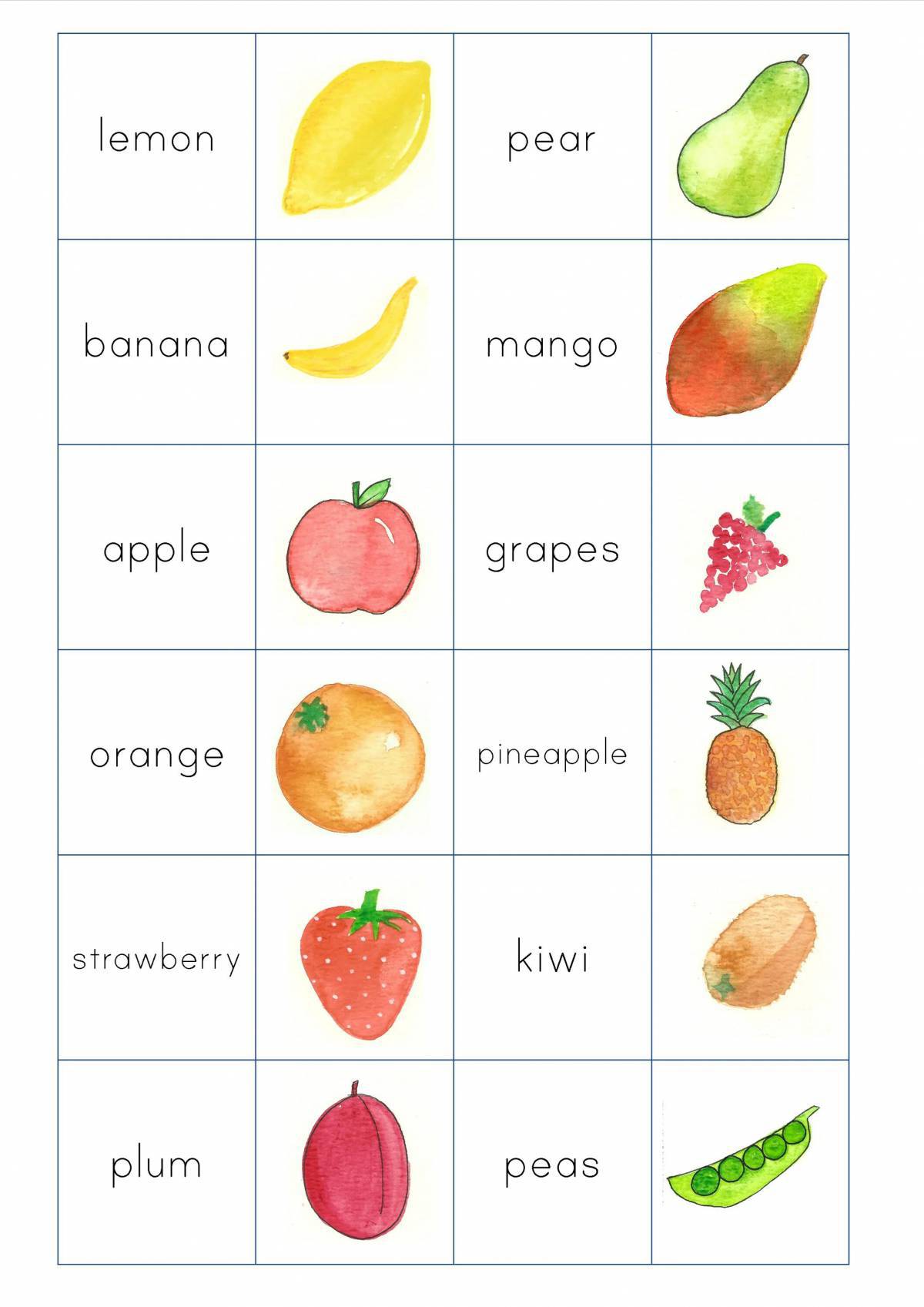 Для детей фрукты на английском #17