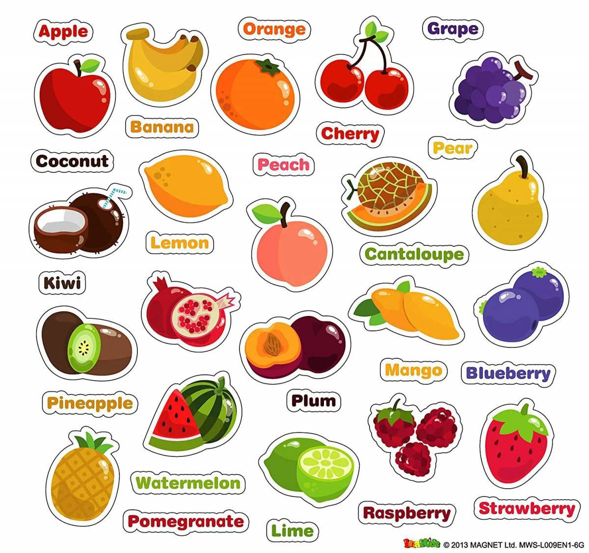 Для детей фрукты на английском #26