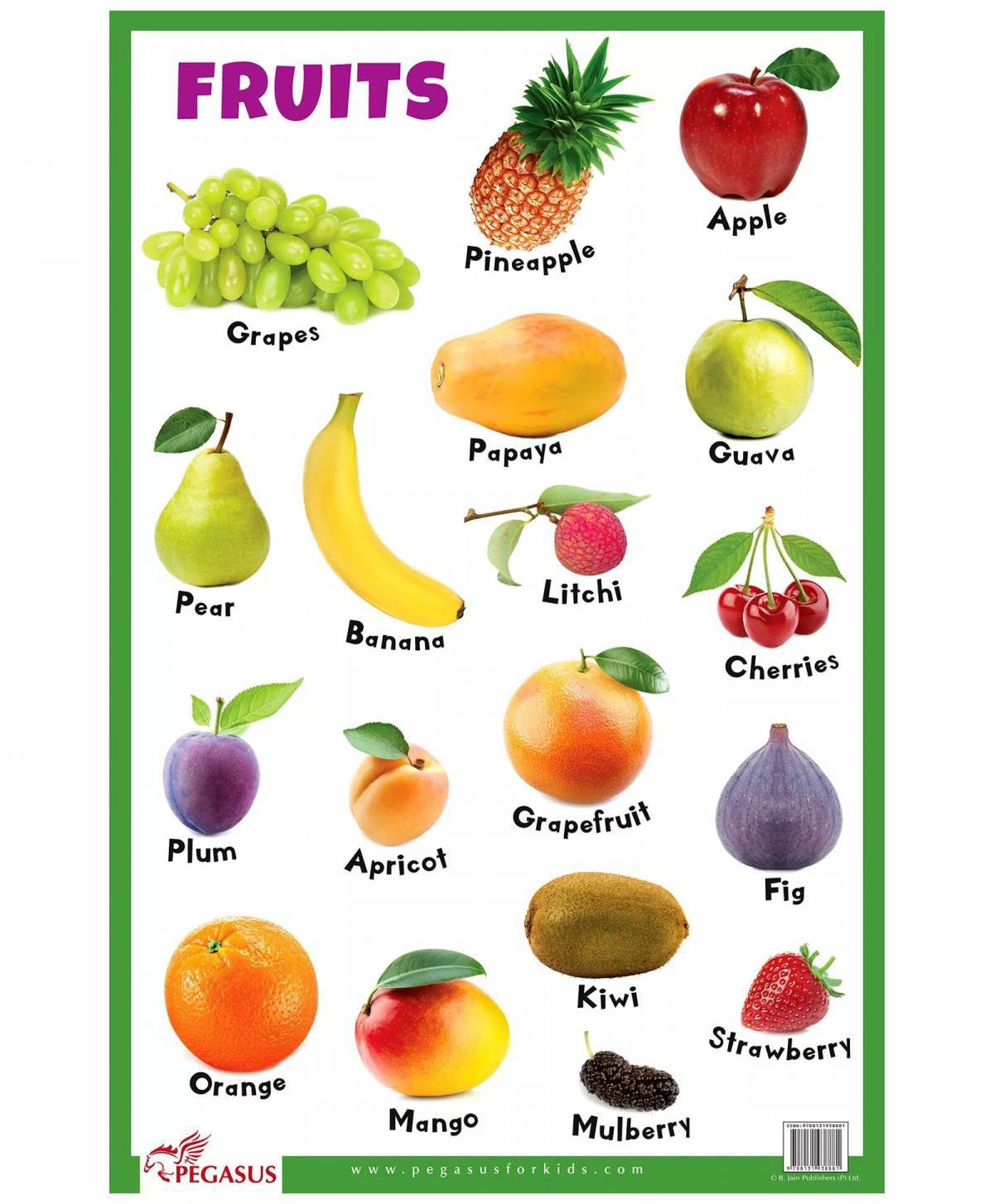 Для детей фрукты на английском #29